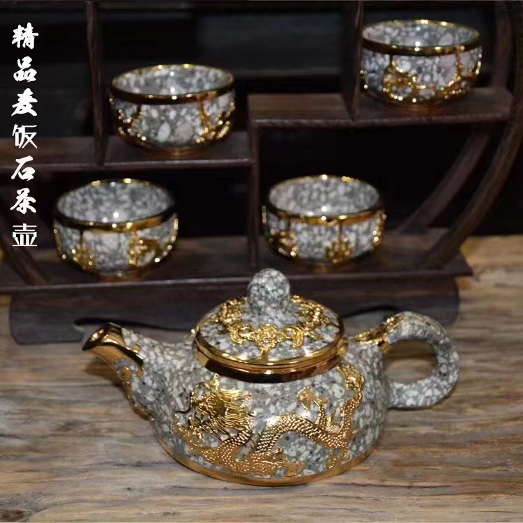 麦饭石茶壶